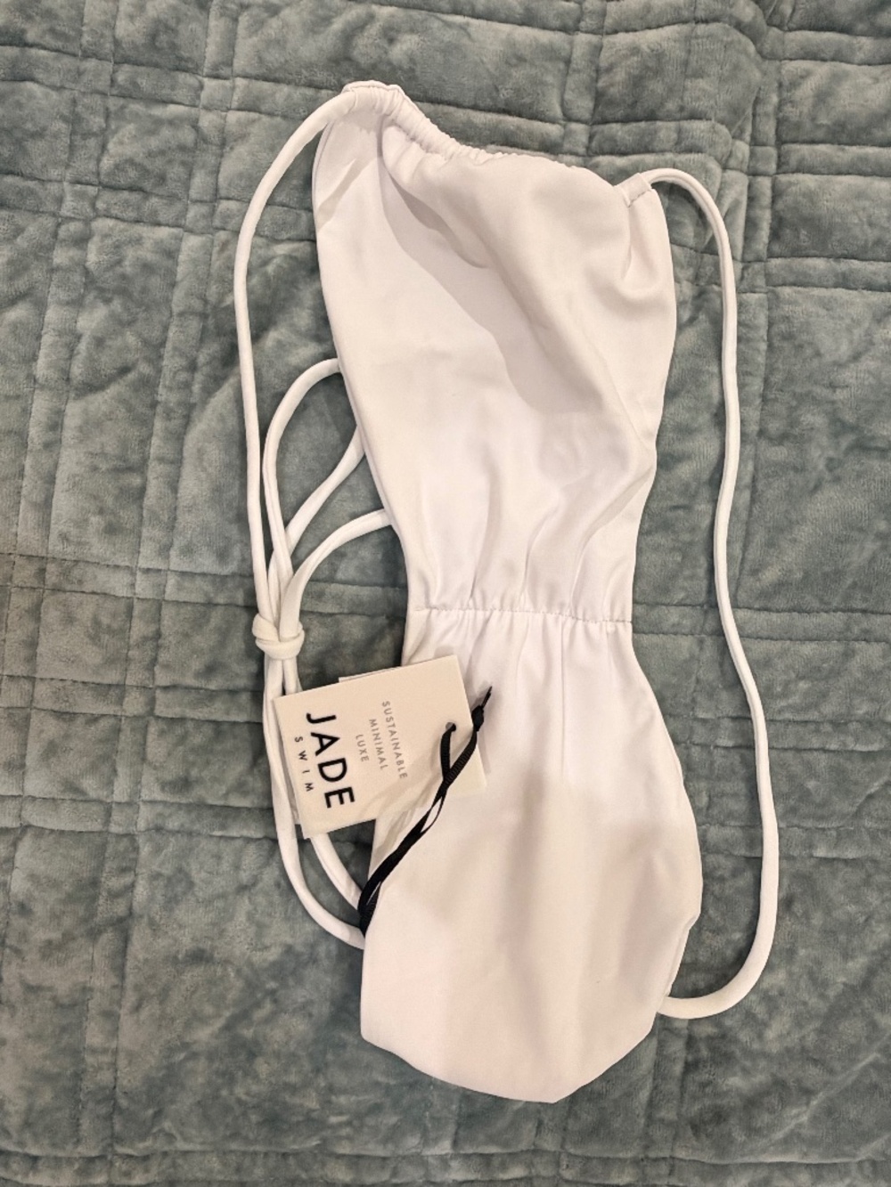 Jade Swim Isla Bikini Top in White - Size XS - BNWT